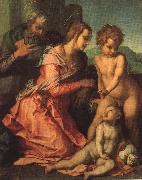 Andrea del Sarto Holy Family fgf oil on canvas